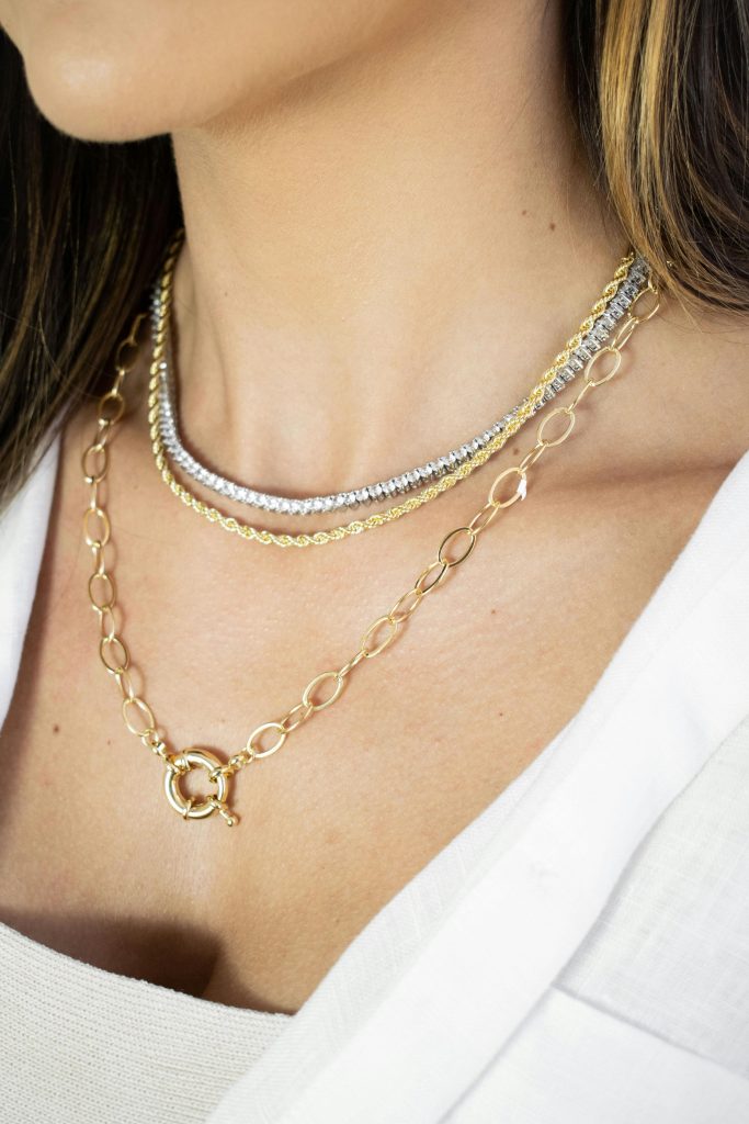 layered necklaces