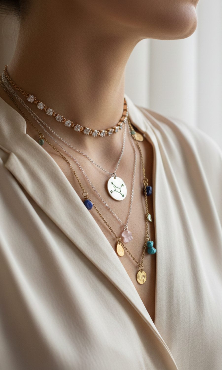 layered necklace